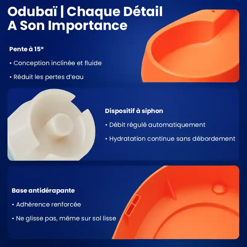 Distributeur d'eau pour chat - Odubaï : chaque détail est important - AstuceChat