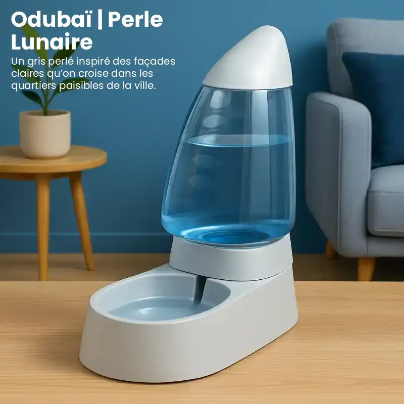 Distributeur d'eau pour chat - Odubaï : Perle Lunaire - AstuceChat
