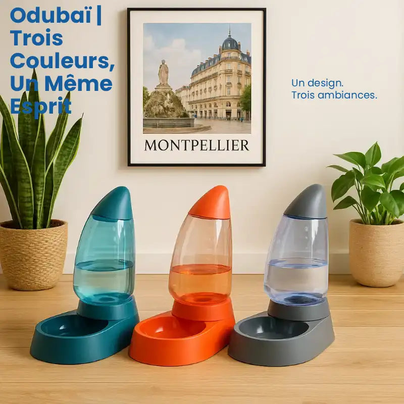 Distributeur d'eau pour chat - Odubaï : trois coloris - AstuceChat