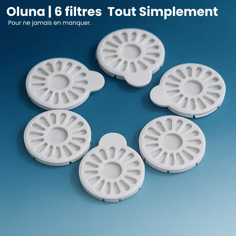 Filtre fontaine a eau pour chat - Oluna : filtres en cercle AstuceChat