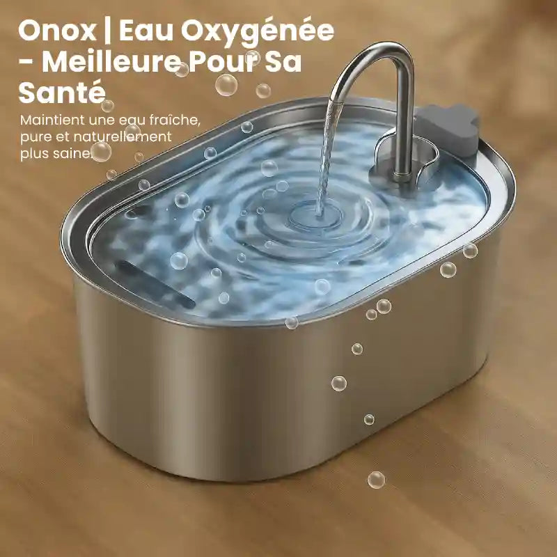 Filtre fontaine eau chats - Onox : eau oxygénée