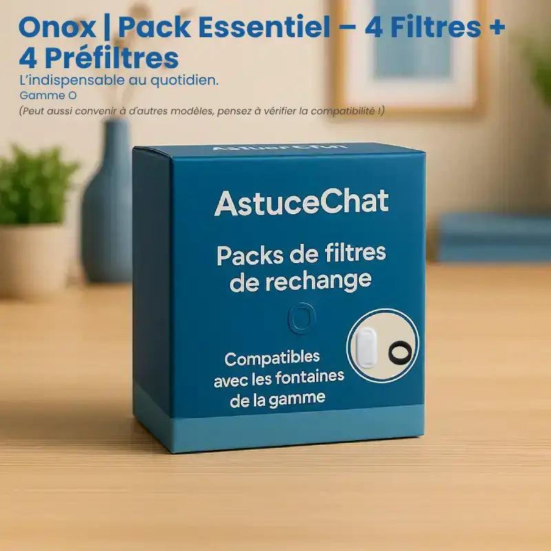 Filtre fontaine eau chats - Onox : pack Essentiel AstuceChat
