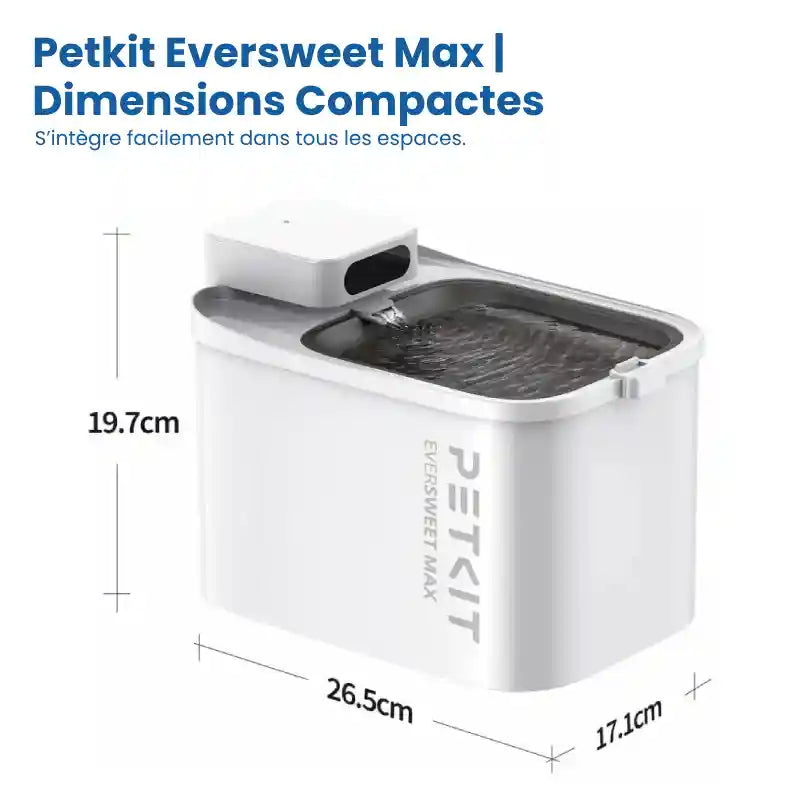 Fontaine A Eau Chat - Petkit Eversweet Max Dimensions Compactes