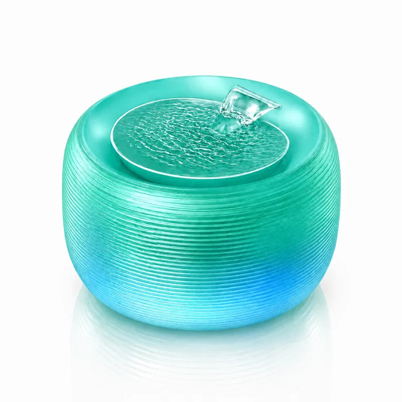 Fontaine à eau chat silencieuse - Oarty : modèle Vert Jade - AstuceChat