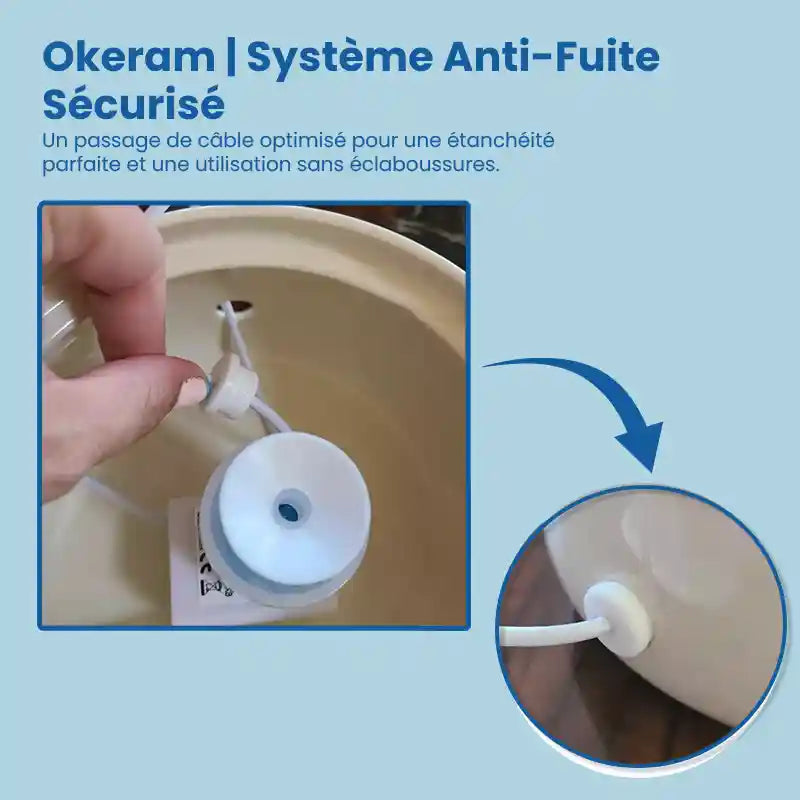 Fontaine a eau pour chat ceramique | Anti-fuite