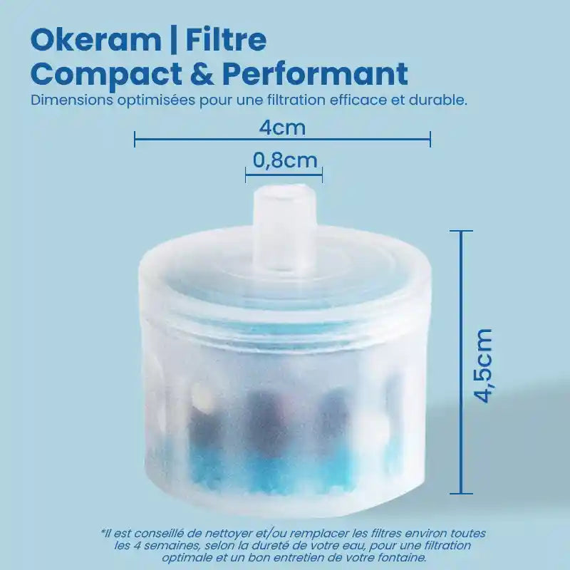 Fontaine a eau pour chat ceramique | Filtre compact & performant