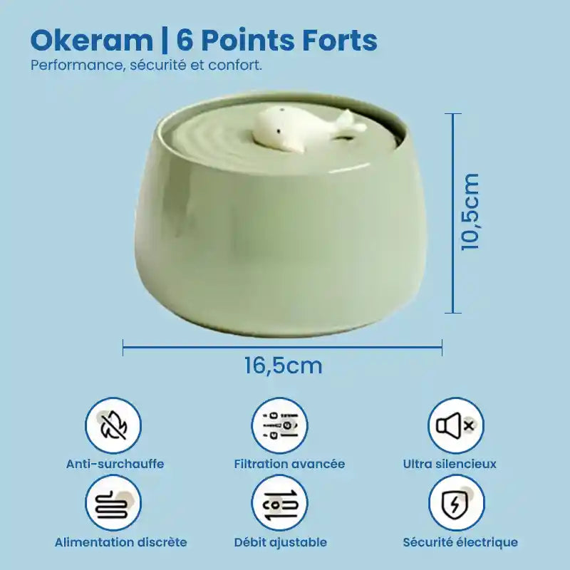 Fontaine a eau pour chat ceramique | 6 points forts