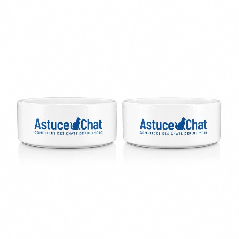 Gamelle en ceramique pour chat - Gastuce : version duo - AstuceChat