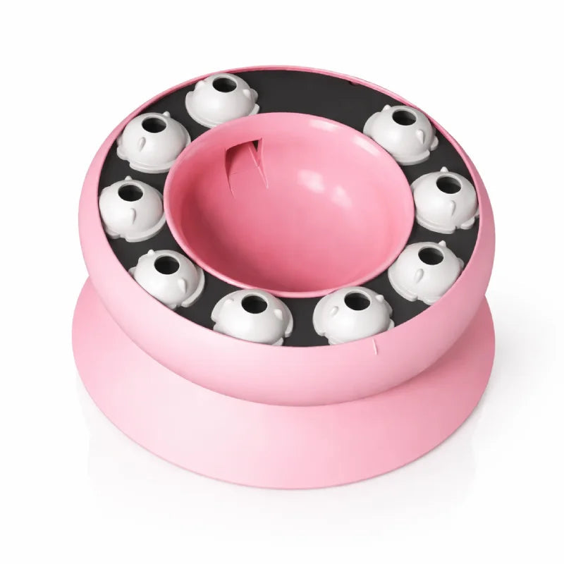 Gamelle ludique chat - Galudi : modèle Rose Poudré - AstuceChat