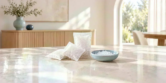 Gel de silice - bannière avec sachets-  AstuceChat