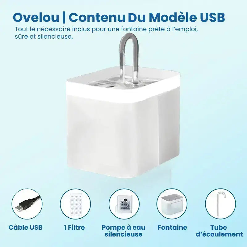 Fontaine eau chat › Ovelou