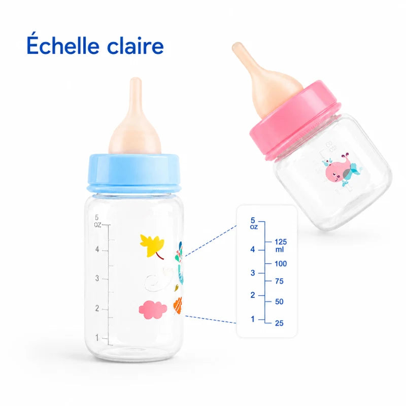 Biberon pour chatons débit contrôlé - Neluna : échelle graduée claire du biberon - AstuceChat