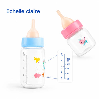 Biberon pour chatons débit contrôlé - Neluna : échelle graduée claire du biberon - AstuceChat