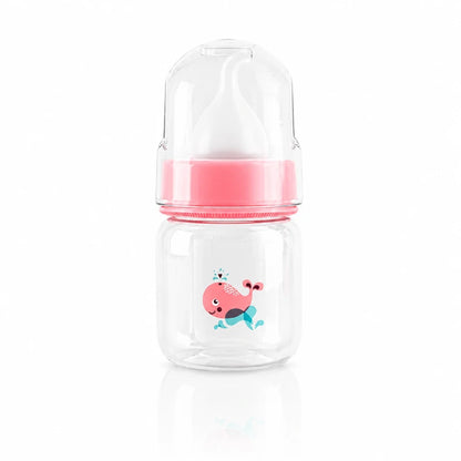 Biberon pour chatons débit contrôlé - Neluna : biberon 60 ml Rose Poudré - AstuceChat