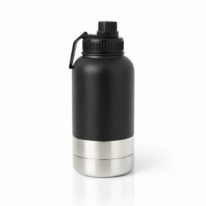 Bouteille gamelle de transport chat - Gaduo : modèle Noir Onyx - AstuceChat