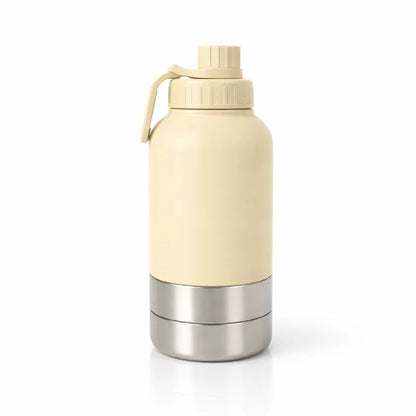 Bouteille gamelle de transport chat - Gaduo : modèle Sable Naturel - AstuceChat