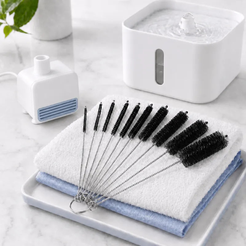 Brosse goupillon chat - Lot 10, Axilo : lifestyle Noir Graphite - AstuceChat