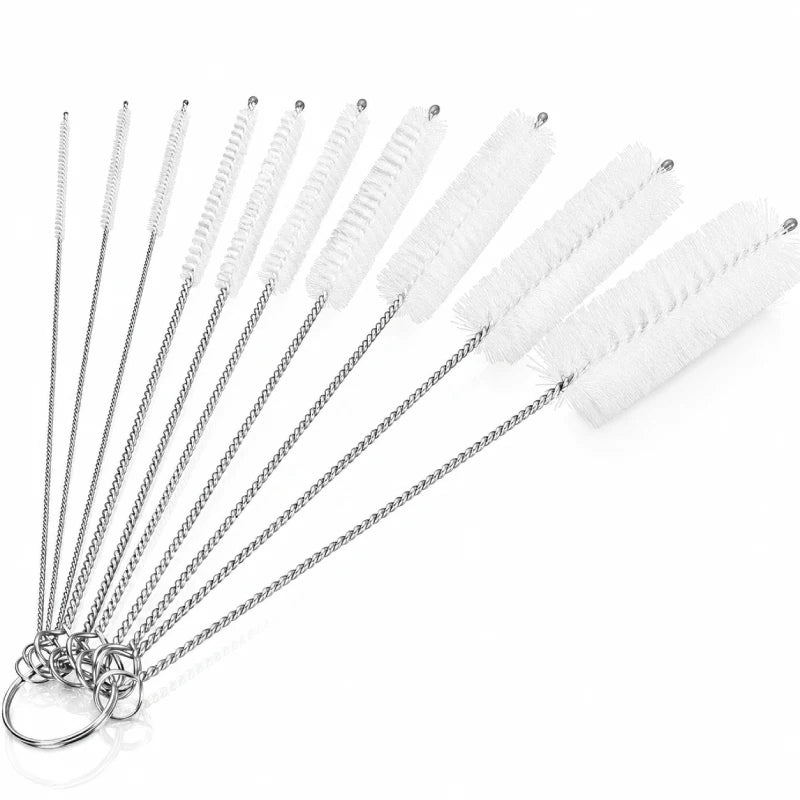 Brosse goupillon chat - Lot 10, Axilo : lot de 10 Blanc Pur - AstuceChat