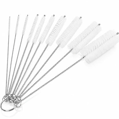 Brosse goupillon chat - Lot 10, Axilo : lot de 10 Blanc Pur - AstuceChat