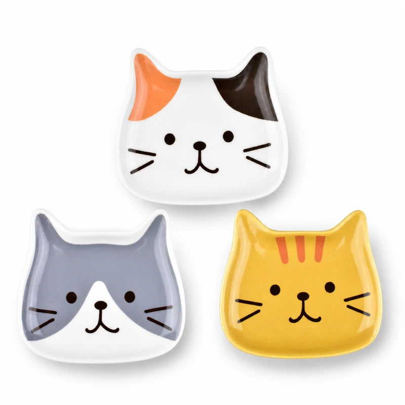Chaton gamelle Kawaii Fuku Fuku Nyanko - Gacoupe : les trois coloris disponibles - AstuceChat