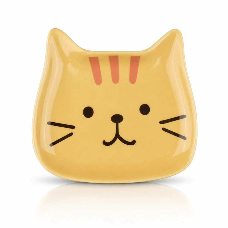 Chaton gamelle Kawaii Fuku Fuku Nyanko - Gacoupe : modèle Jaune Moutarde - AstuceChat
