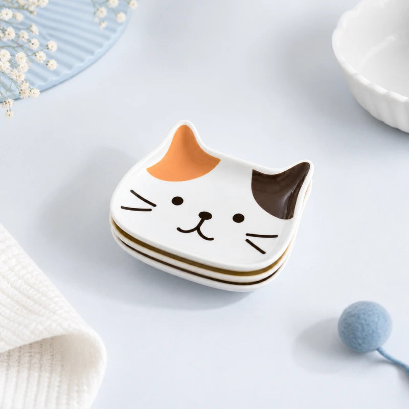Chaton gamelle Kawaii Fuku Fuku Nyanko - Gacoupe : pile de gamelles Kawaii - AstuceChat