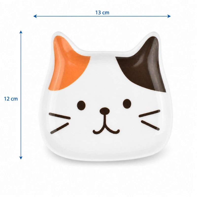 Chaton gamelle kawaii Fuku Fuku Nyanko - Gacoupe : dimensions Calico adapté aux petits repas - AstuceChat