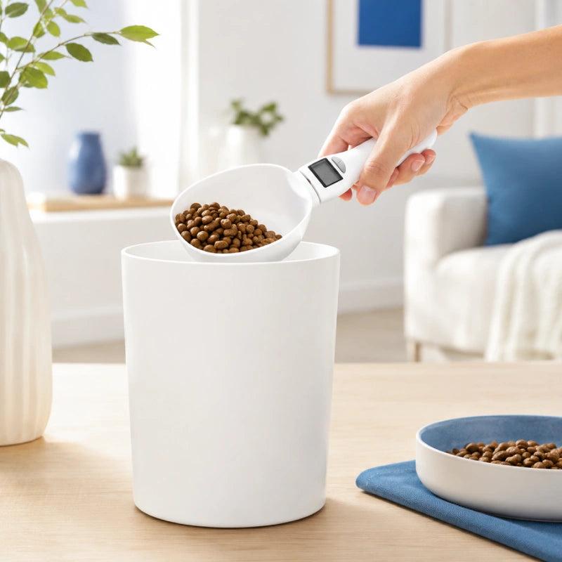 Cuillère chat › Axdose : dosage des croquettes depuis la réserve - AstuceChat