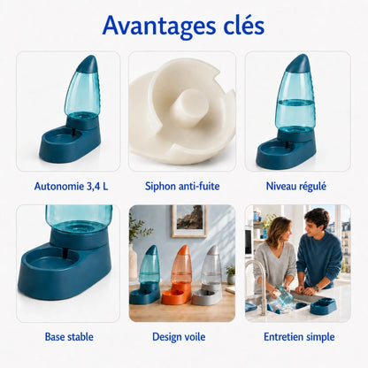 Distributeur automatique eau chat - Odubaï : avantages clés du distributeur - AstuceChat