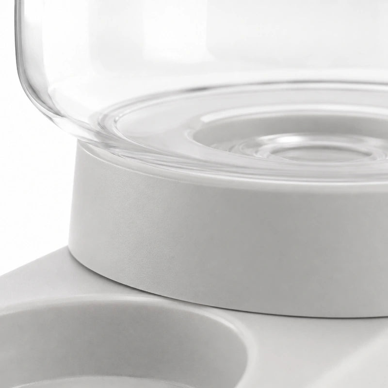 Distributeur automatique eau chat - Odubaï : Perle Lunaire en close-up détail - AstuceChat