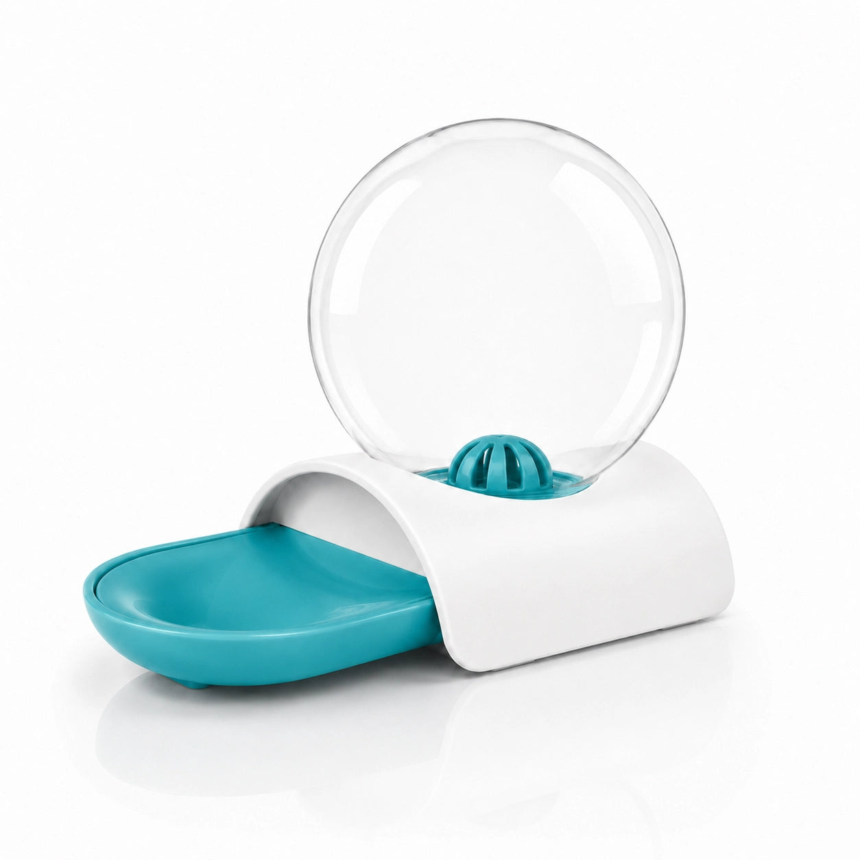 Distributeur d eau pour chat sans fil : Oline - Rivière Bleu Givré packshot studio - AstuceChat