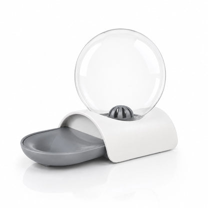 Distributeur d eau pour chat sans fil : Oline - Rivière Gris Perle packshot studio - AstuceChat