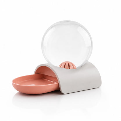 Distributeur d eau pour chat sans fil : Oline - Source Rose Saumon packshot studio - AstuceChat
