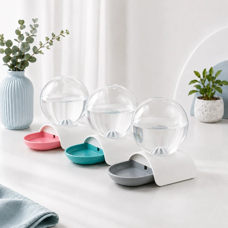 Distributeur d eau pour chat sans fil : Oline - Source en trois couleurs - AstuceChat