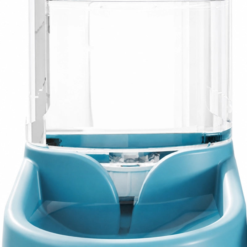 Distributeur eau chat bouteille Odra : détails siphon bleu lagune - AstuceChat