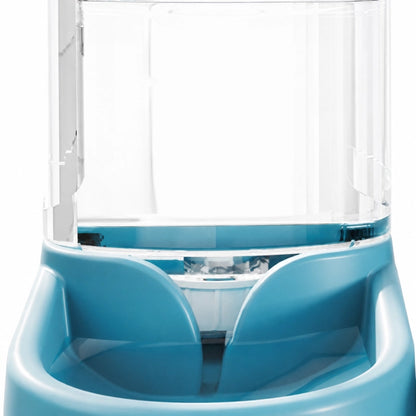 Distributeur eau chat bouteille Odra : détails siphon bleu lagune - AstuceChat