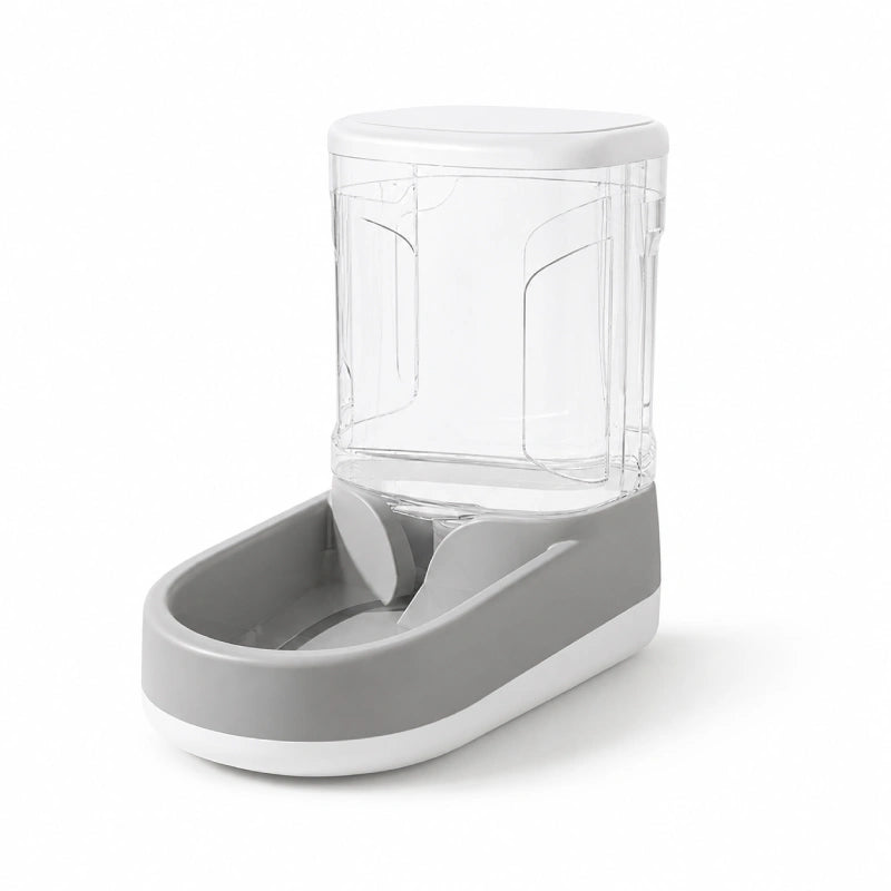 Distributeur eau chat bouteille - Odra : angle produit du modèle Gris Brume - AstuceChat