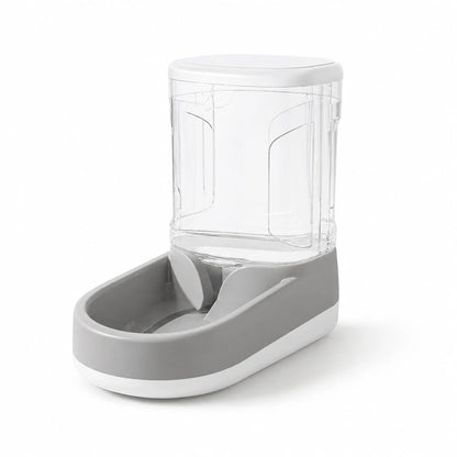 Distributeur eau chat bouteille - Odra : angle produit du modèle Gris Brume - AstuceChat