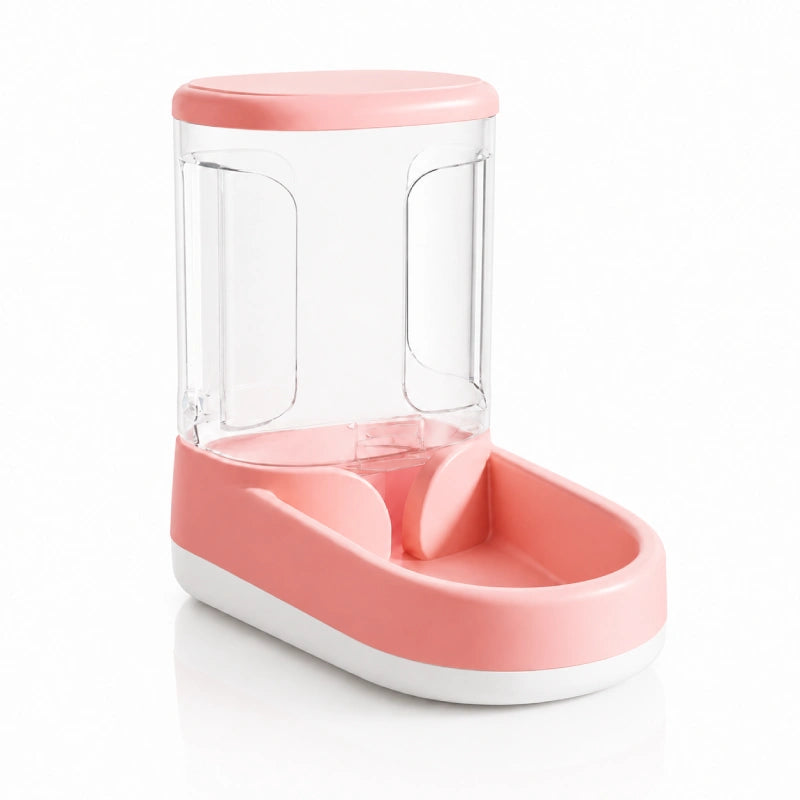 Distributeur eau chat bouteille - Odra : vue principale du modèle Rose Poudré - AstuceChat