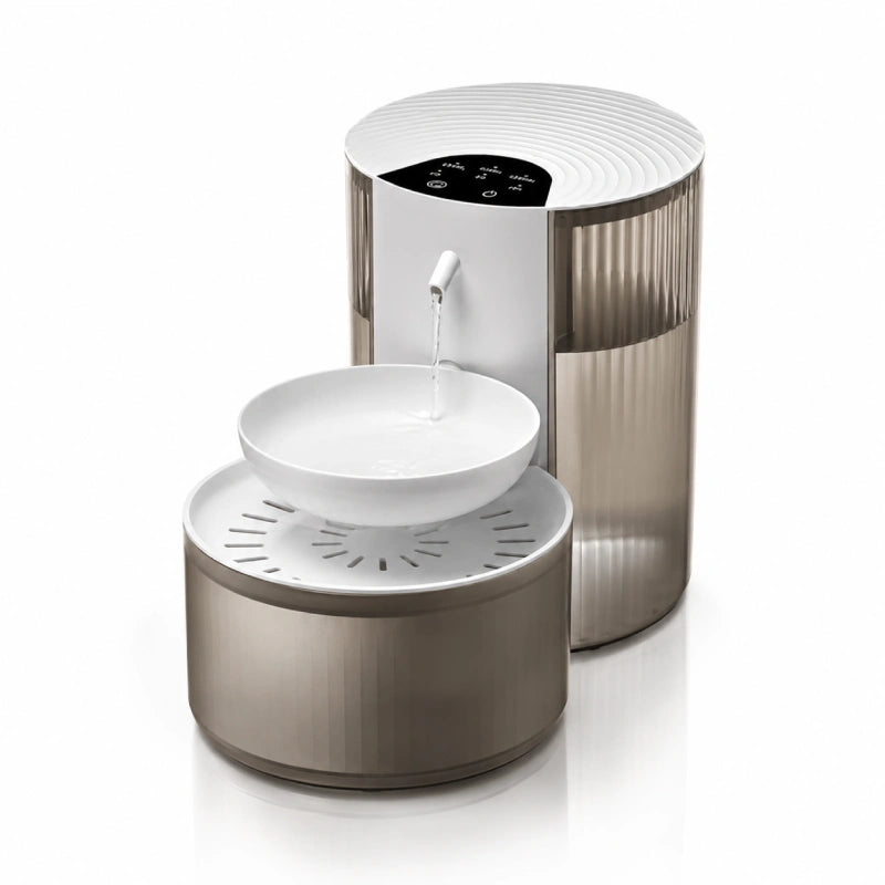 Distributeur eau intelligent chat - Orbia : packshot produit Graphite fumé - AstuceChat