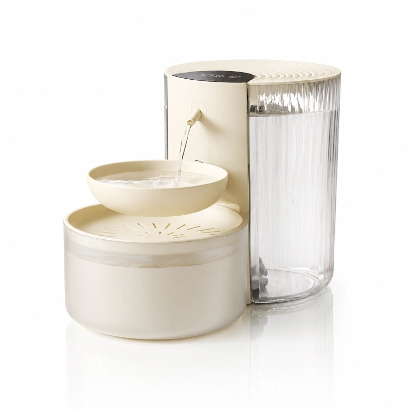 Distributeur eau intelligent chat - Orbia : packshot produit Ivoire Satin - AstuceChat