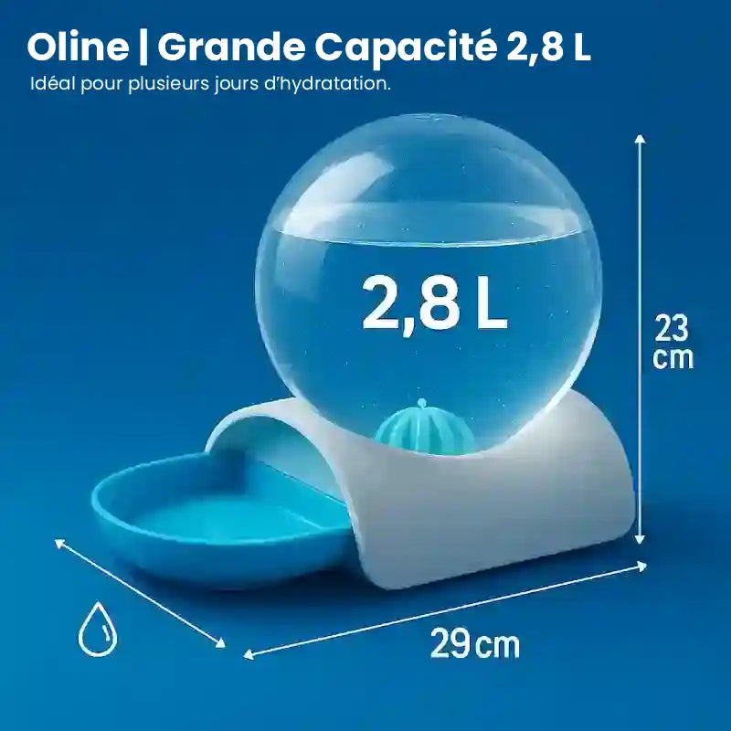 Distributeur eau pour chat - Oline : grande capacité - AstuceChat