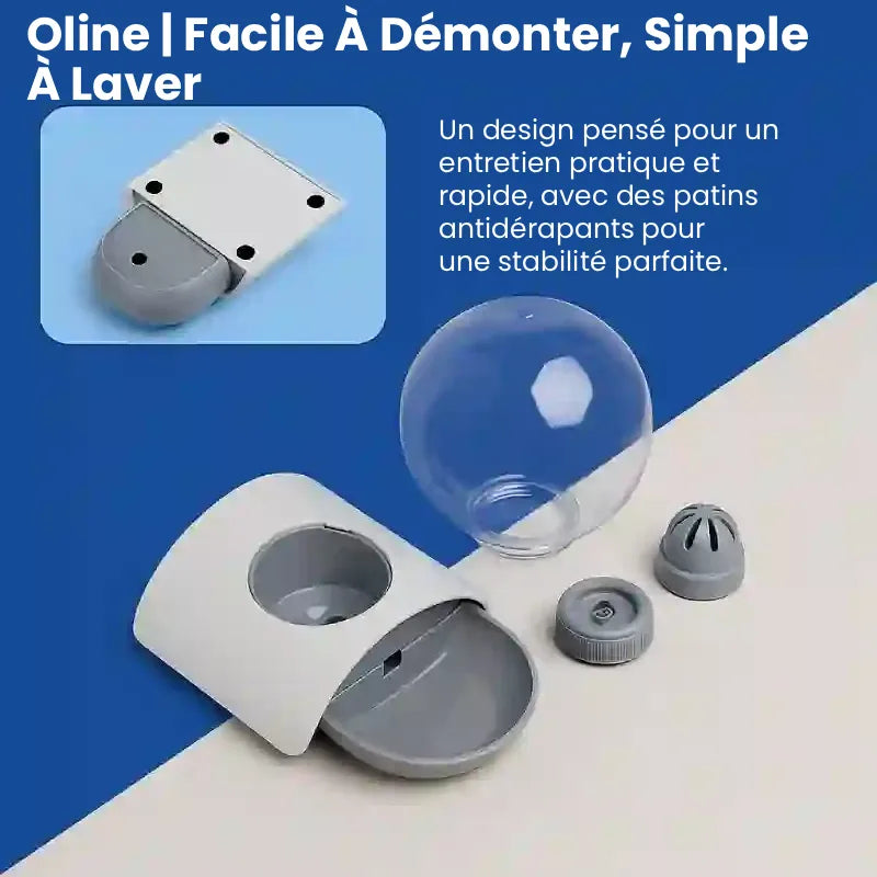 Distributeur eau pour chat - Oline : démontage et lavage - AstuceChat