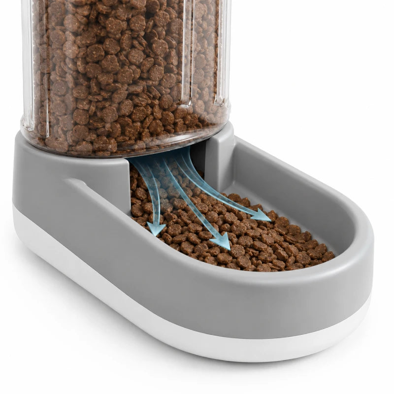 Distributeur nourriture chat - Coria : diffusion des croquettes par sortie anti-bourrage - AstuceChat