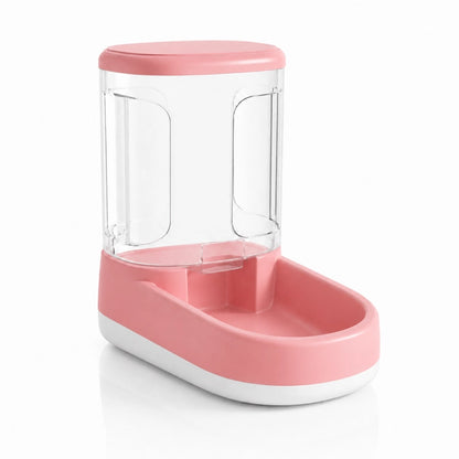 Distributeur nourriture chat - Coria : vue packshot du modèle Rose Poudré - AstuceChat
