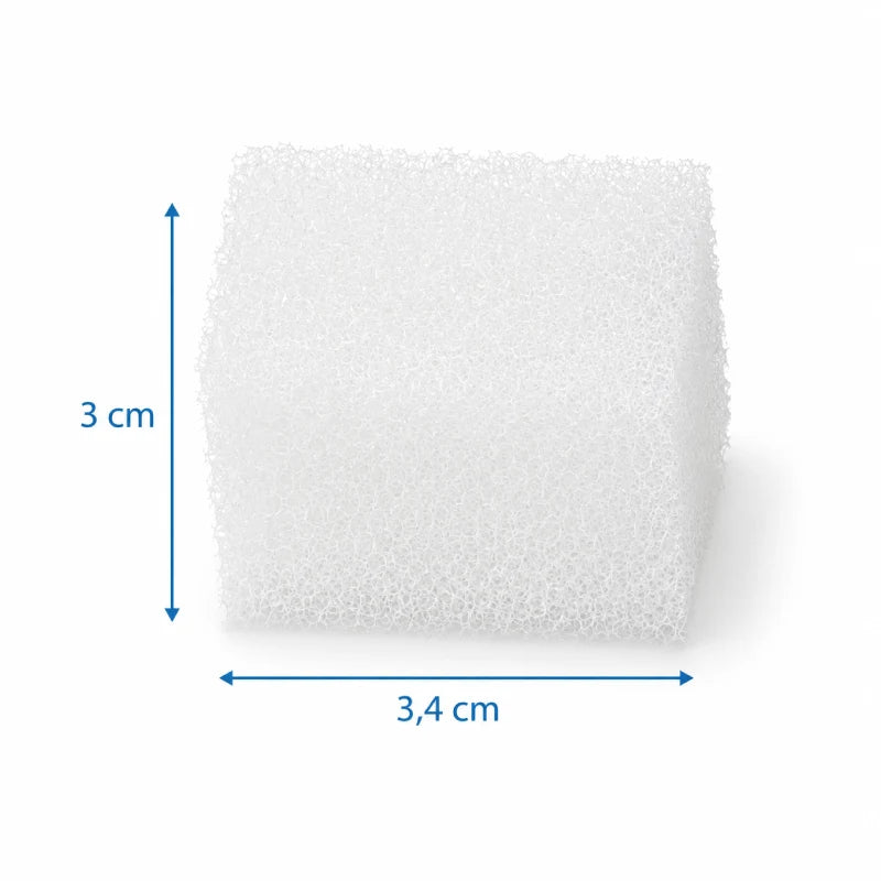 Filtre fontaine à eau chat - Ovelou : dimensions mousse filtrante - AstuceChat