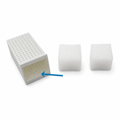 Filtre fontaine à eau chat - Ovelou : filtre ouvert et mousse - AstuceChat