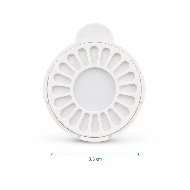 Filtre fontaine eau chat - Oluna : dimensions du filtre - AstuceChat