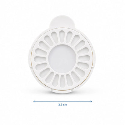 Filtre fontaine eau chat - Oluna : dimensions du filtre - AstuceChat