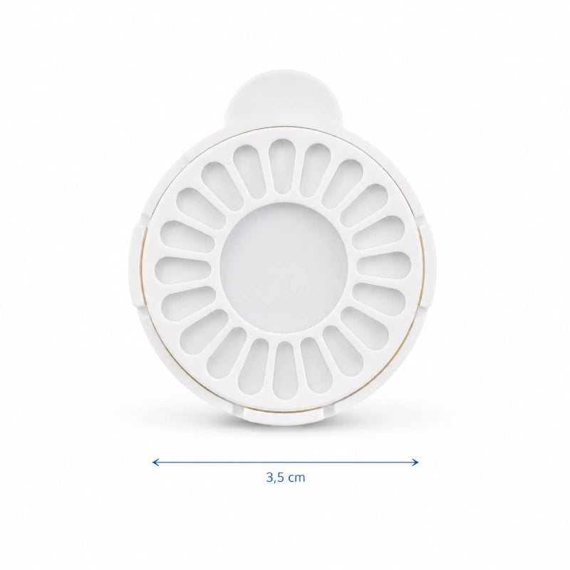Filtre fontaine eau chat - Oluna : dimensions du filtre 3,5 cm - AstuceChat
